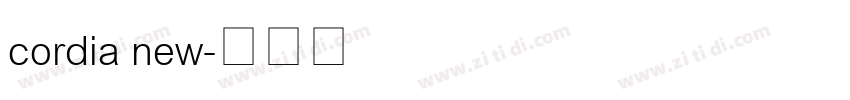 cordia new字体转换